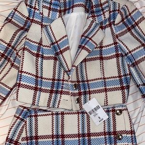 Plaid Co-Ord Skirt Set Small